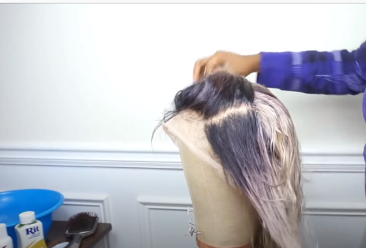 how to dye lace wig